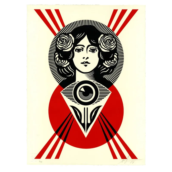 SHEPARD FAIREY - 'THIRD EYE OPEN' LETTERPRESS