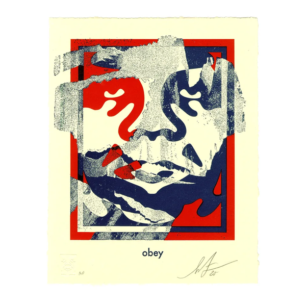 SHEPARD FAIREY - 'TORN ICON' LETTERPESS