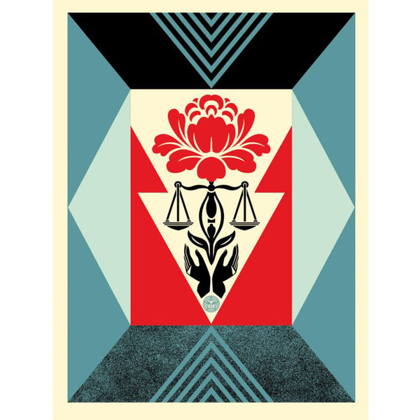 SHEPARD FAIREY- 'CULTIVATE JUSTICE (RED)' EDITION