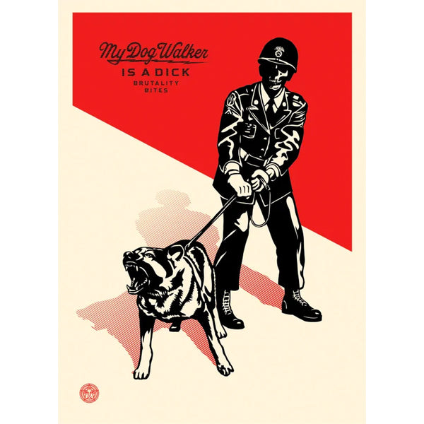 SHEPARD FAIREY - 'SADISTIC DOG WALKER (DIPTYCH)' EDITION
